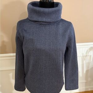 J. Crew Factory Cowl Neck Sweater in Navy